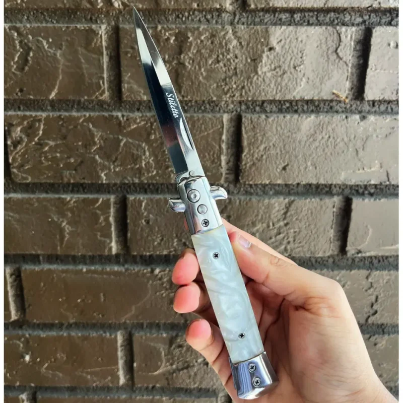 Stiletto White Marble